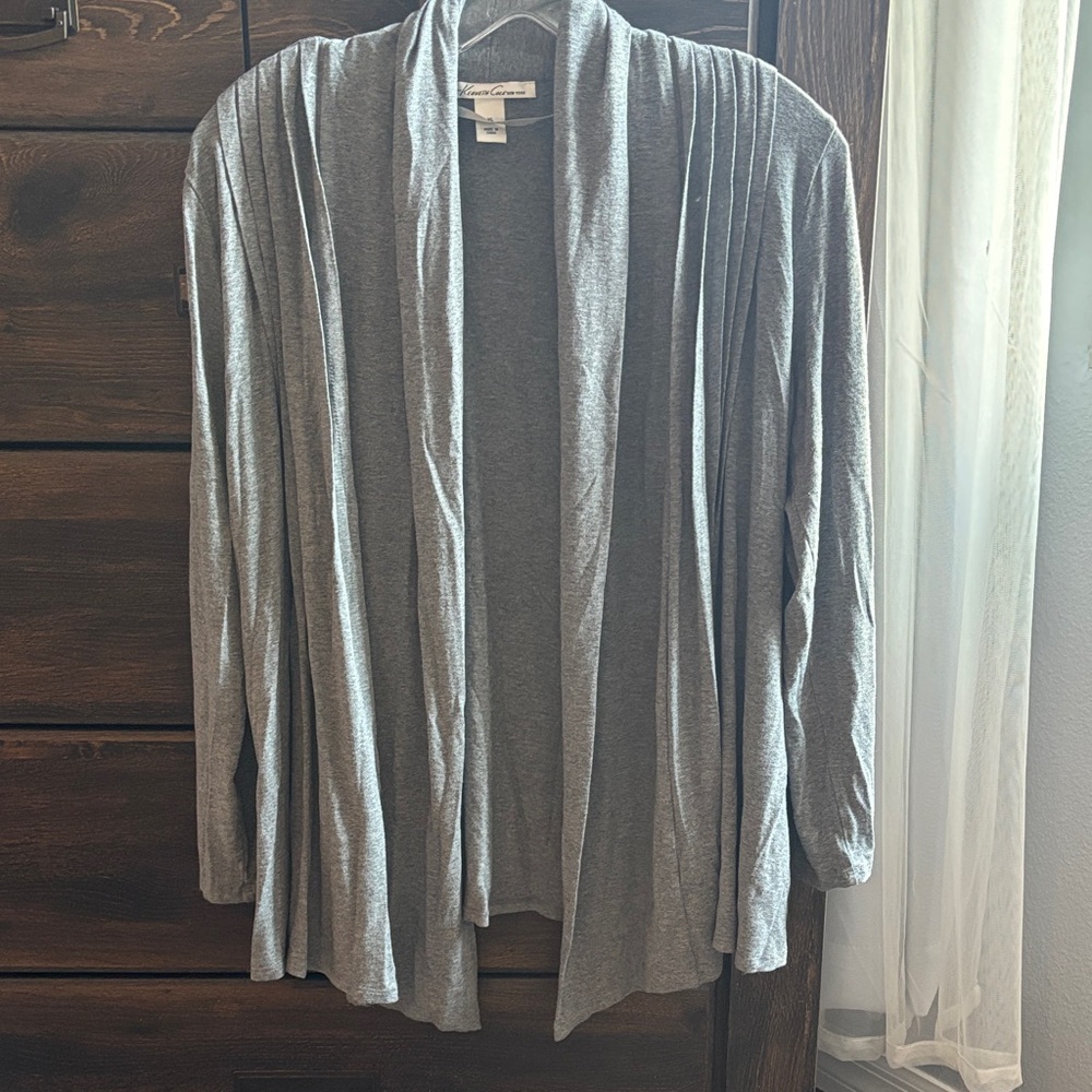Kenneth Cole New York Light Gray Cardigan